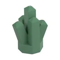 Rock 1 x 1 Crystal 5 Point, Sand Green