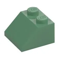 Brick Sloped 45° 2 x 2, Sand Green