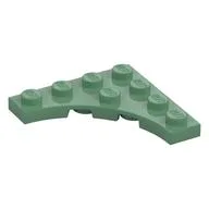 Plate Special 4 x 4 with 3 x 3 Quarter Round Cutout, Sand Green