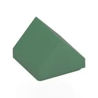 Brick Sloped Double 45° 1 x 1, Sand Green