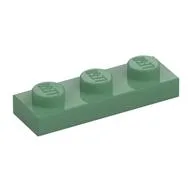 Plate 1 x 3, Sand Green