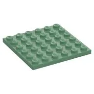 Plate 6 x 6, Sand Green