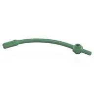Bar Curved with Axle End and 1 x 1 Round Plate, Sand Green