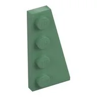 Wedge Plate 4 x 2 Right, Sand Green