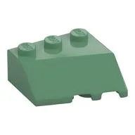 Brick Wedged, Sloped 45° 3 x 3 Left, Sand Green