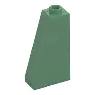 Brick Sloped 75° 2 x 1 x 3 with Hollow Stud, Sand Green