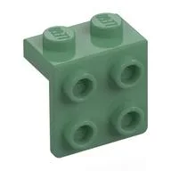 Bracket 1 x 2 - 2 x 2, Sand Green