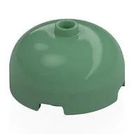 Brick Round 3 x 3 Dome with Center Stud, Sand Green