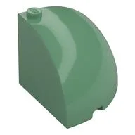 Brick Round Corner 4 x 4 x 3 Quarter Dome Top, Sand Green
