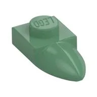 Plate Special 1 x 1 with Tooth, Sand Green