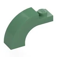 Brick Arch 1 x 3 x 1 2/3 Curved Top, Sand Green