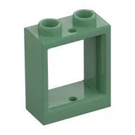 Window 1 x 2 x 2 Flat Front, Sand Green