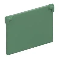 Glass for Window 1 x 4 x 3 [Opening], Sand Green