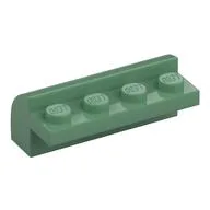 Brick Curved 2 x 4 x 1 1/3, Sand Green