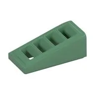 Brick Sloped 18° 2 x 1 x 2/3 with 4 Slots / Grate, Sand Green