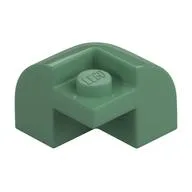 Brick Round, Curved 2 x 2 x 1 1/3, Corner, Sand Green