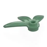 Plant, Round 3 x 3 - 3 Leaves, Sand Green