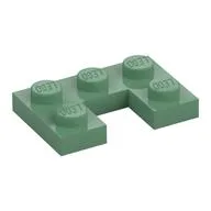 Plate 2 x 3 with 1 x 1 Cutout, Sand Green