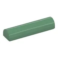 Brick Curved 1 x 4 x 2/3 Double, No Studs, Sand Green