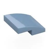Brick Curved 2 x 2 x 2/3, Sand Blue