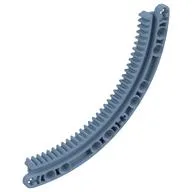 Technic Gear Rack 1/4 Circle 11 x 11, 35 Teeth, Sand Blue