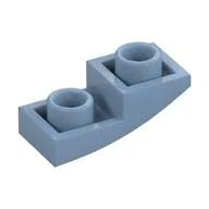 Brick Curved Inverted 2 x 1, Sand Blue