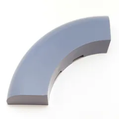 Brick Round Corner 5 x 5 x 1 Curved, Bottom Cut Outs, No Studs, 7 Bottom Tubes, Sand Blue