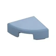 Tile Round 1 x 1 Quarter, Sand Blue