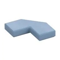 Tile Special 2 x 2 Corner with Cut Corner - Facet, Sand Blue
