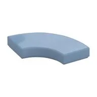 Tile 2 x 2 Curved, Macaroni, Sand Blue