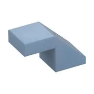 Brick Sloped 45° 2 x 1 with 2/3 Inverted Cutout and no stud, Sand Blue