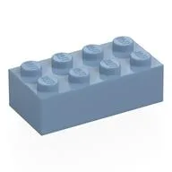 Brick 2 x 4, Sand Blue