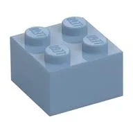 Brick 2 x 2, Sand Blue