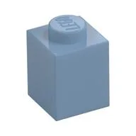 Brick 1 x 1, Sand Blue