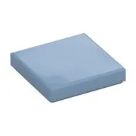 Tile 2 x 2 with Groove, Sand Blue