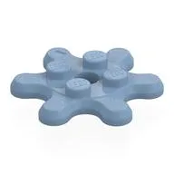 Plate Special 2 x 2 Splat Gear, 6 Teeth, Sand Blue