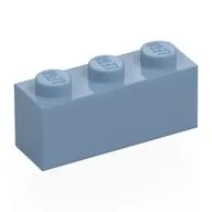 Brick 1 x 3, Sand Blue