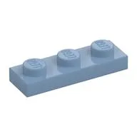 Plate 1 x 3, Sand Blue