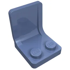 Seat / Chair 2 x 2 with Center Sprue Mark, Sand Blue