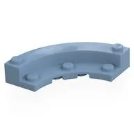 Brick Round Corner 5 x 5 Macaroni with 1/3 Inner Side, Sand Blue