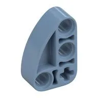 Technic Beam 2 x 3 L-Shape with Quarter Ellipse Thick, Sand Blue