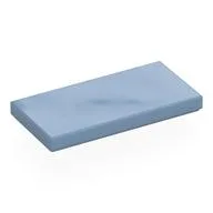 Tile 2 x 4 with Groove, Sand Blue