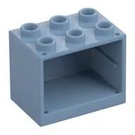 Cupboard 2 x 3 x 2 with Hollow Studs, Sand Blue