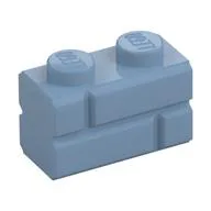 Brick Special 1 x 2 with Masonry Brick Profile, Sand Blue