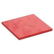 Tile 6 x 6 with Bottom Tubes, Red