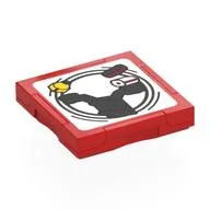 Tile Special 2 x 2 with SMART Tag with Force Training Seesaw Print, Red