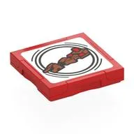 Tile Special 2 x 2 with SMART Tag with Speeder Bike Print, Red