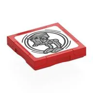 Tile Special 2 x 2 with SMART Tag with AT-ST Print, Red