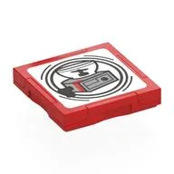 Tile Special 2 x 2 with SMART Tag with Beverage Dispenser Print, Red