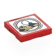 Tile Special 2 x 2 with SMART Tag with Transport Print, Red